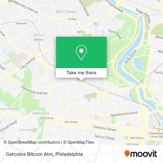 Getcoins Bitcoin Atm map