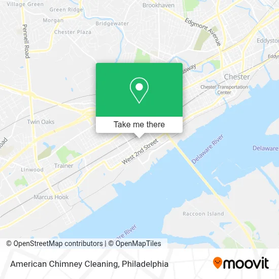 American Chimney Cleaning map