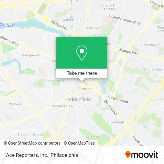 Ace Reporters, Inc. map