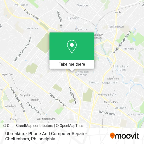 Ubreakifix - Phone And Computer Repair - Cheltenham map