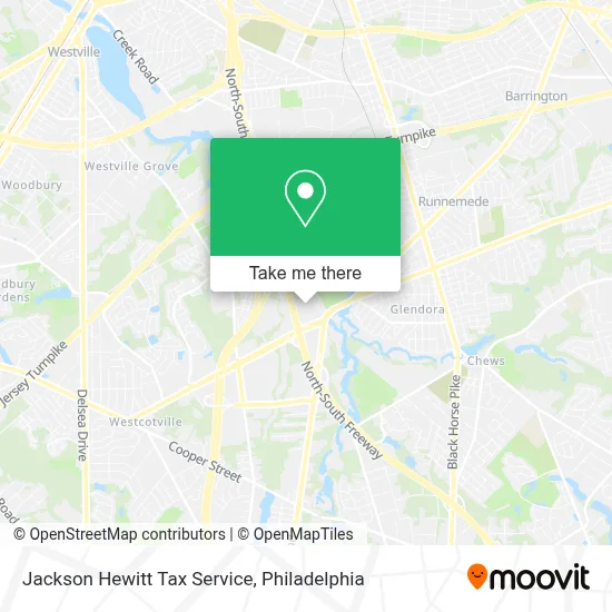 Jackson Hewitt Tax Service map