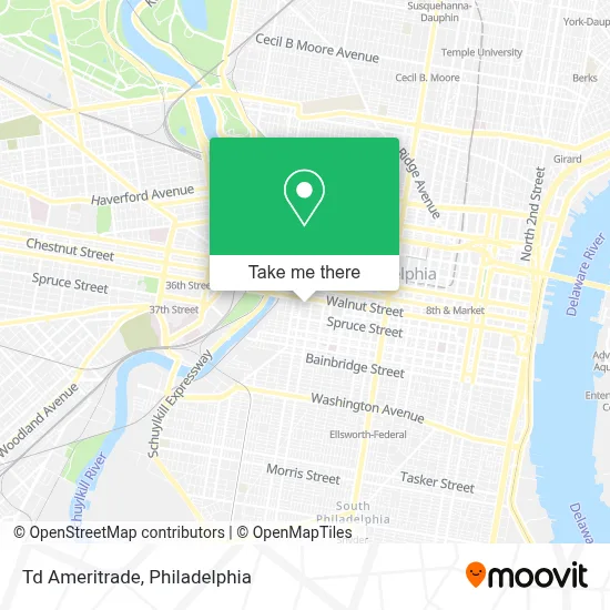 Td Ameritrade map