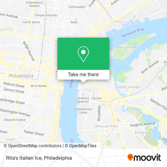 Rita's Italian Ice map