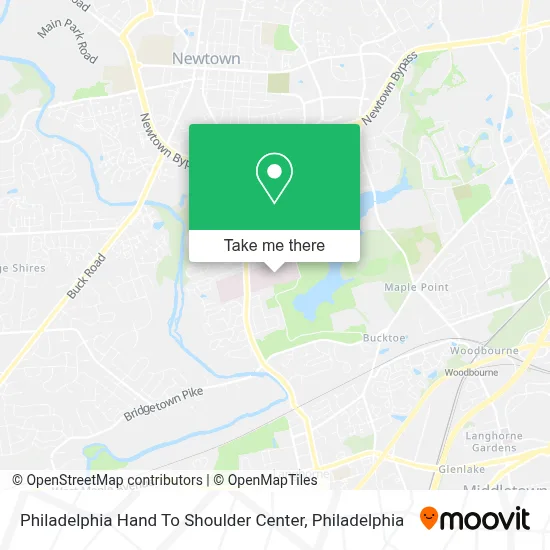 Philadelphia Hand To Shoulder Center map