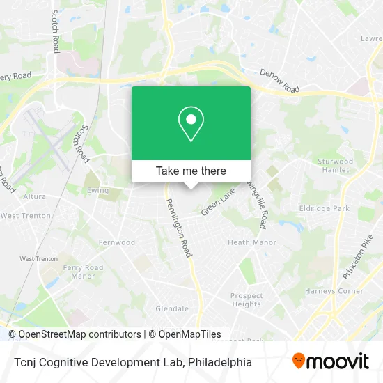 Tcnj Cognitive Development Lab map