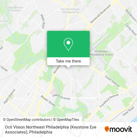 Ocli Vision Northeast Philadelphia (Keystone Eye Associates) map