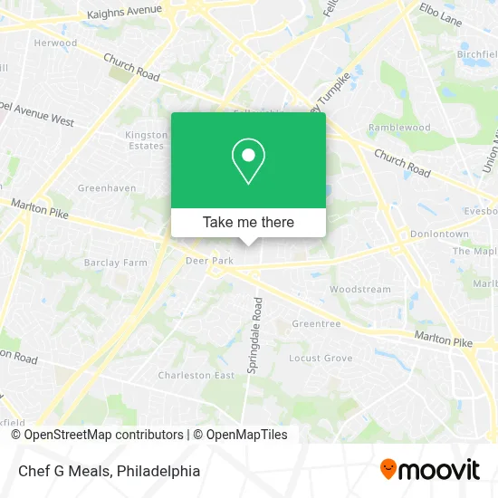 Chef G Meals map