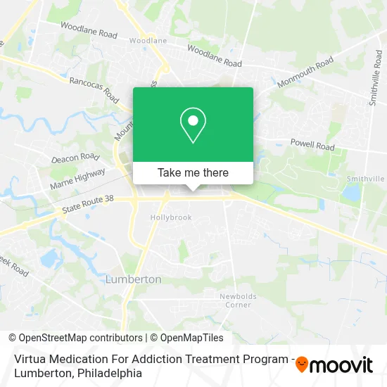 Virtua Medication For Addiction Treatment Program - Lumberton map