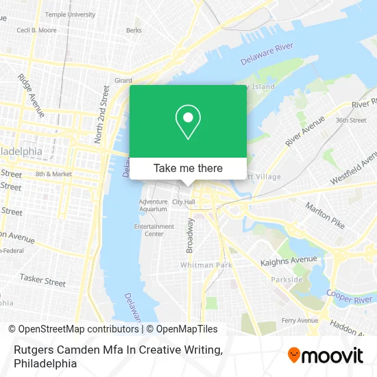 Rutgers Camden Mfa In Creative Writing map