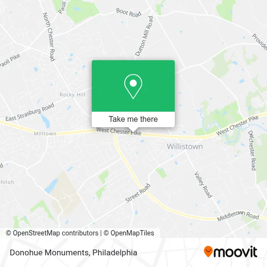 Donohue Monuments map