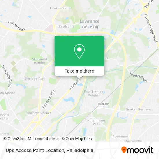 Ups Access Point Location map
