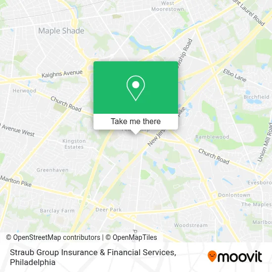 Straub Group Insurance & Financial Services map
