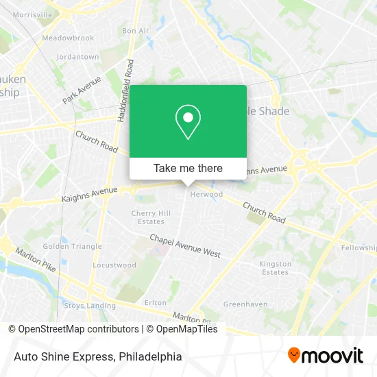 Auto Shine Express map