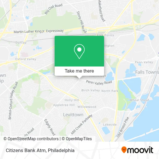 Citizens Bank Atm map