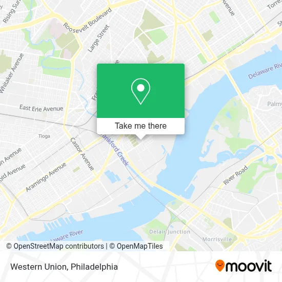 Western Union map
