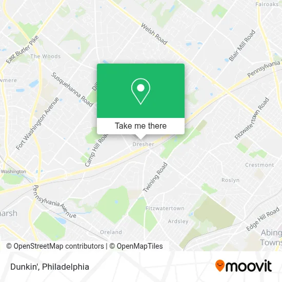 Dunkin' map