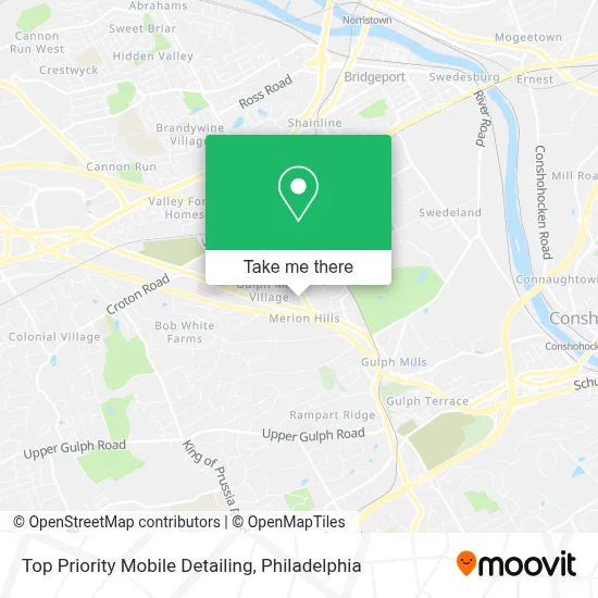 Top Priority Mobile Detailing map