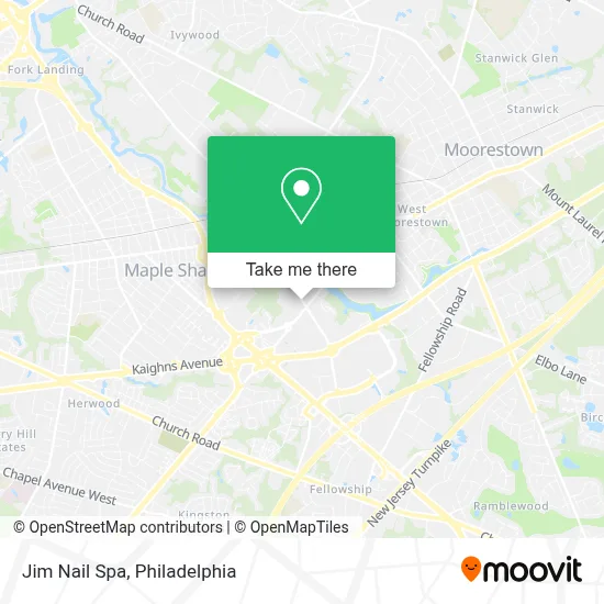 Jim Nail Spa map