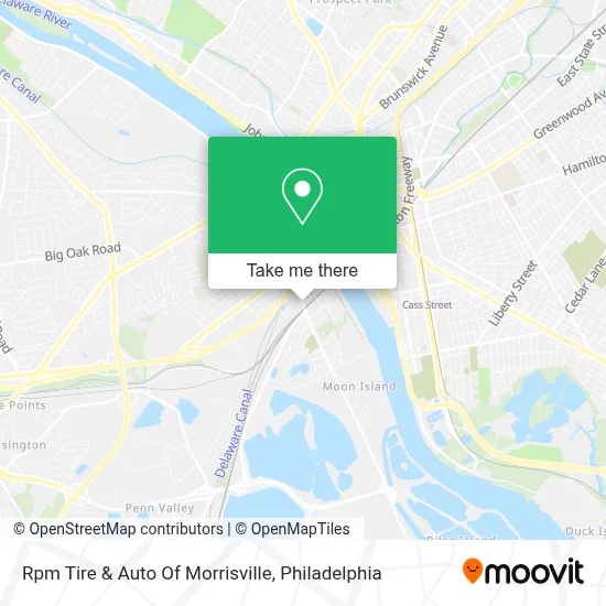 Rpm Tire & Auto Of Morrisville map