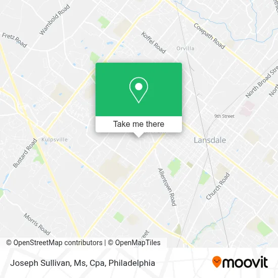 Joseph Sullivan, Ms, Cpa map