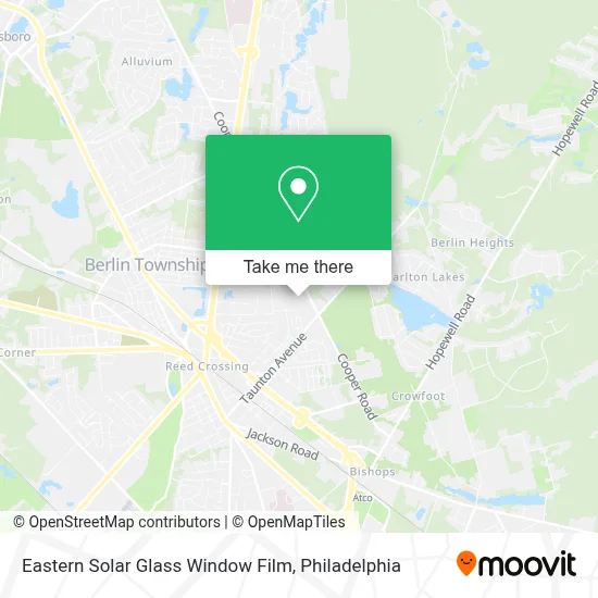 Eastern Solar Glass Window Film map