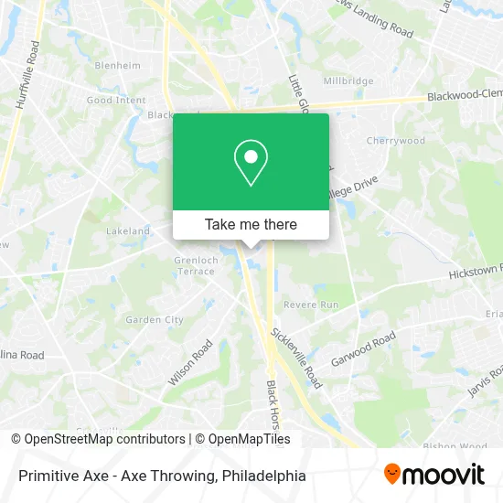 Primitive Axe - Axe Throwing map