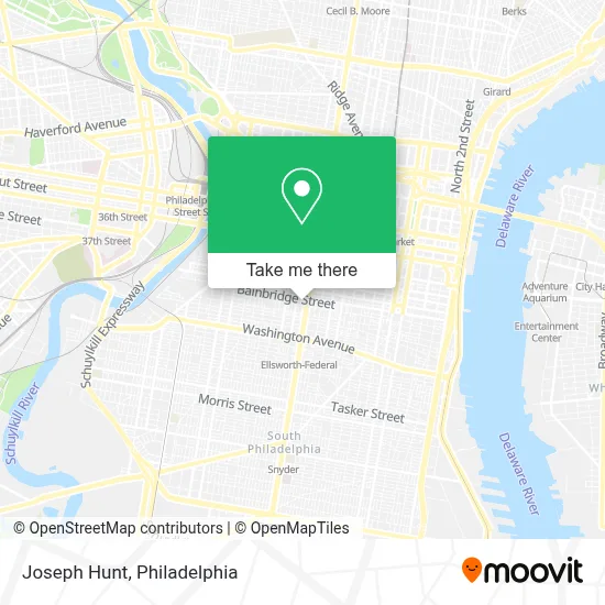 Joseph Hunt map