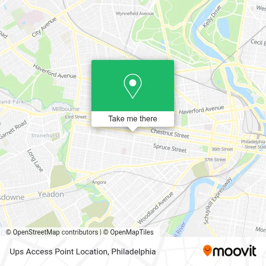 Ups Access Point Location map