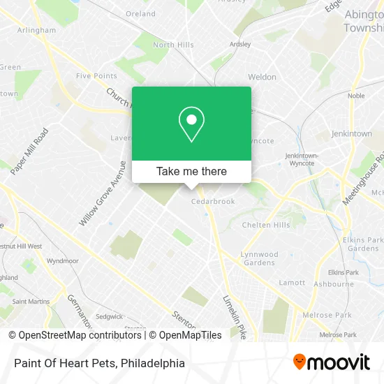 Paint Of Heart Pets map