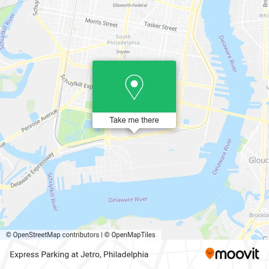 Express Parking at Jetro map