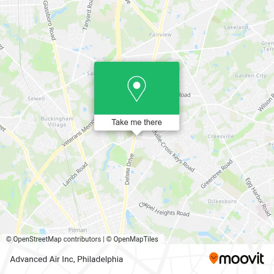 Advanced Air Inc map