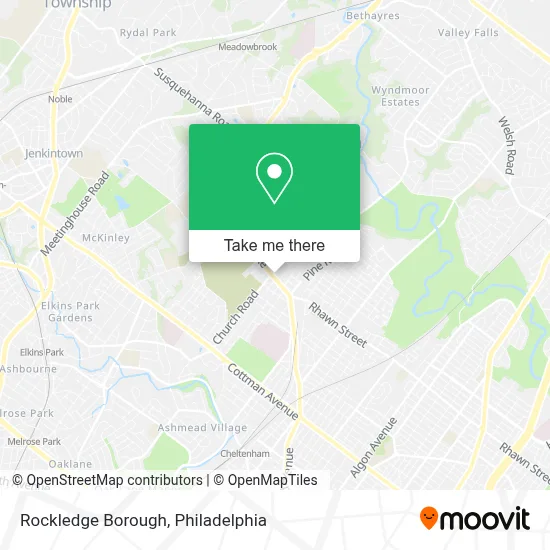 Rockledge Borough map