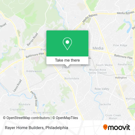 Rayer Home Builders map