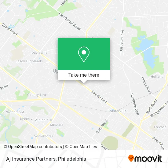 Aj Insurance Partners map