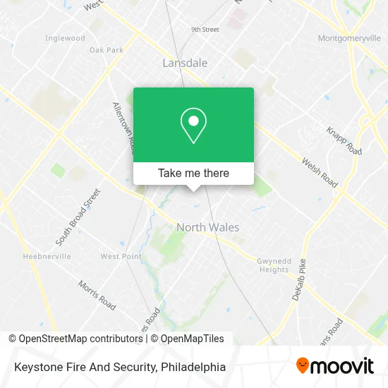 Keystone Fire And Security map
