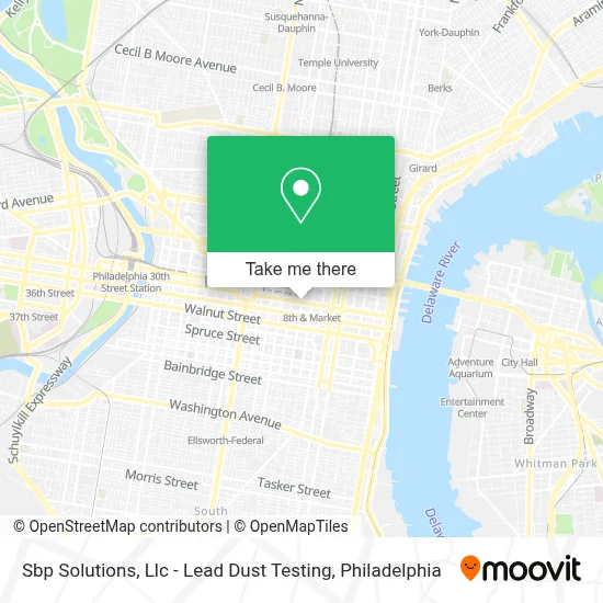 Sbp Solutions, Llc - Lead Dust Testing map