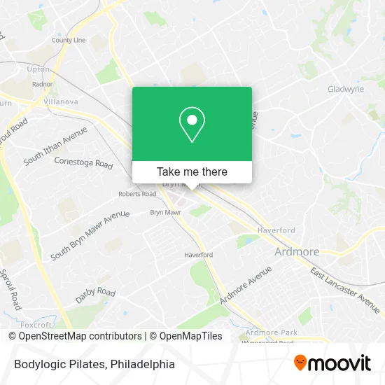 Bodylogic Pilates map