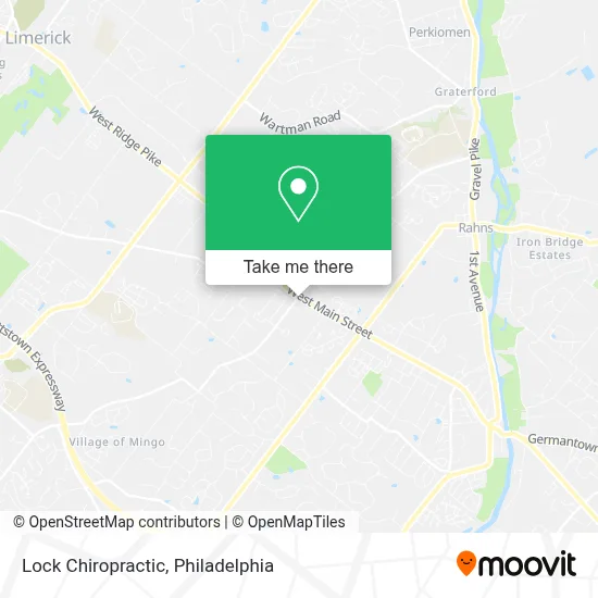Lock Chiropractic map