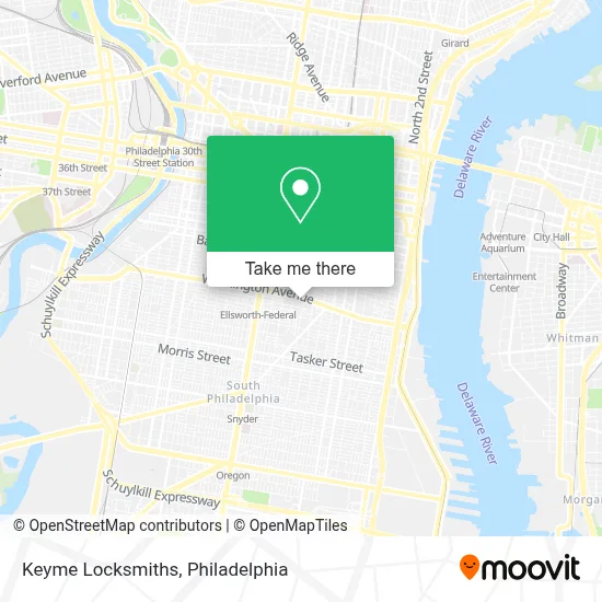 Keyme Locksmiths map