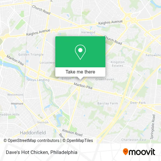 Dave's Hot Chicken map