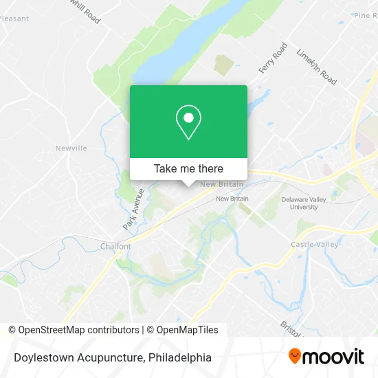 Doylestown Acupuncture map