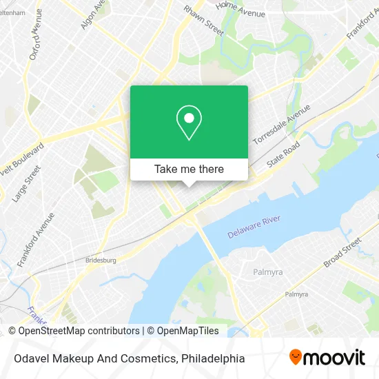 Odavel Makeup And Cosmetics map