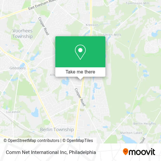 Comm Net International Inc map