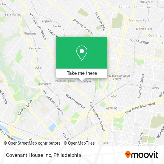 Covenant House Inc map