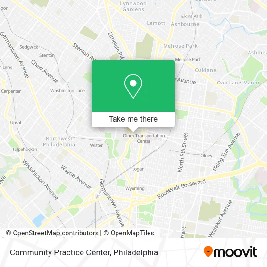 Community Practice Center map