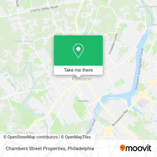 Chambers Street Properties map