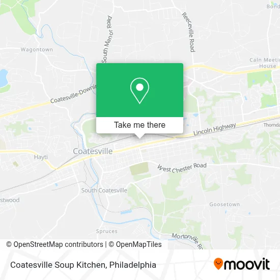 Coatesville Soup Kitchen map
