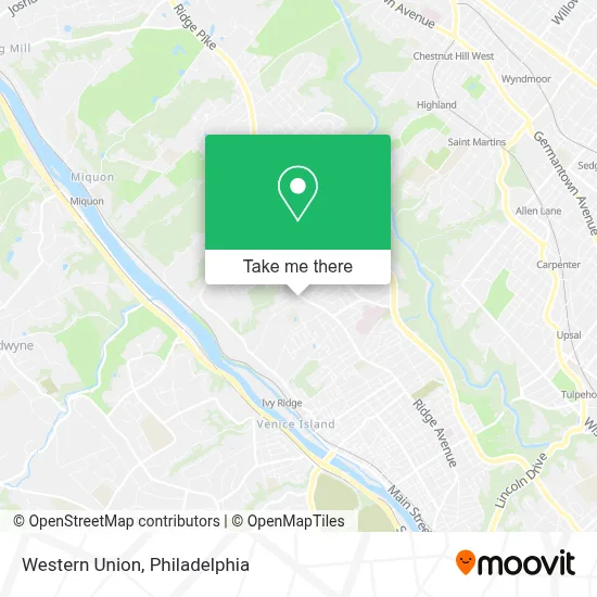 Western Union map