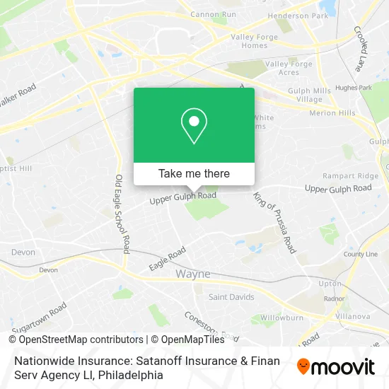 Nationwide Insurance: Satanoff Insurance & Finan Serv Agency Ll map