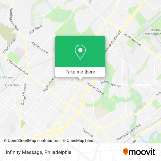 Infinity Massage map